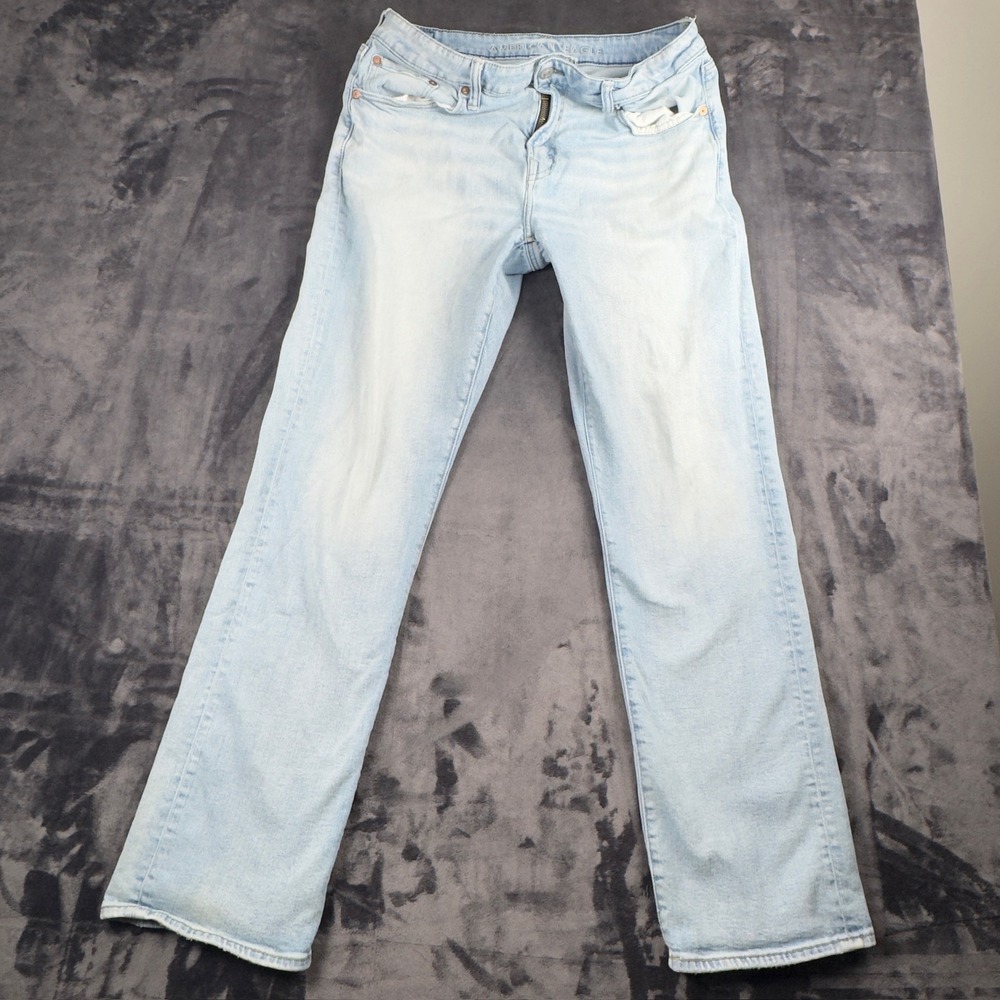 American Eagle Jeans Mens 34x34 Light Wash Airflex+ Stretch Denim